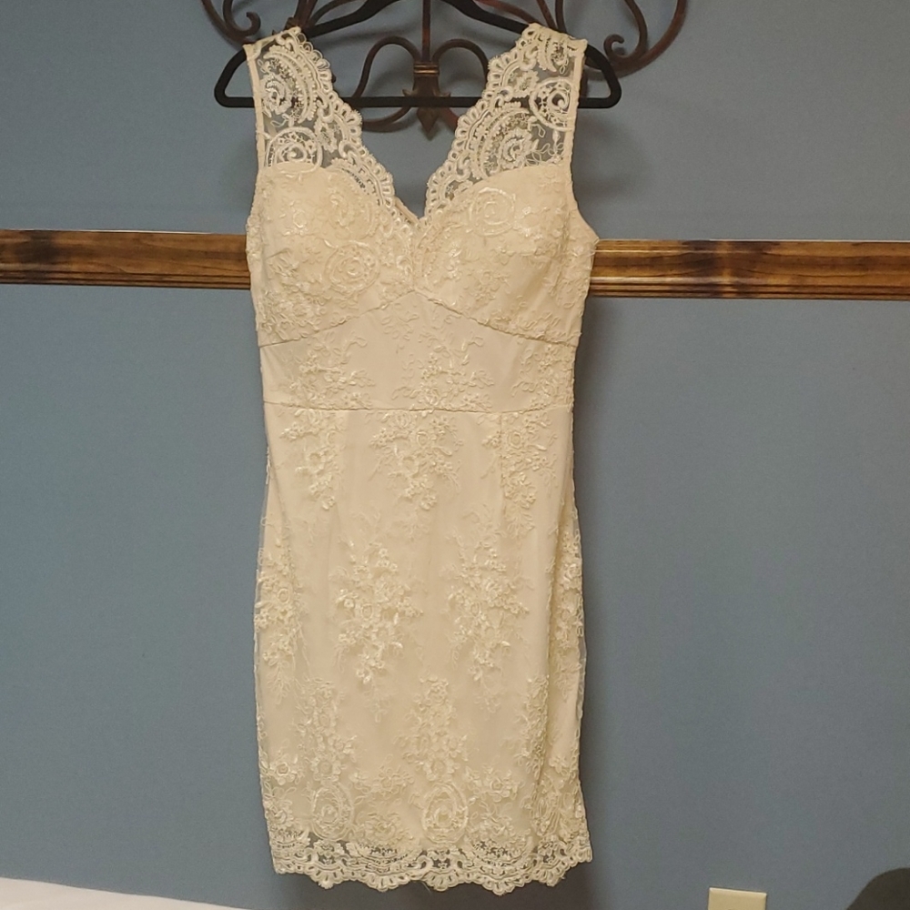 Cream Lace Dress